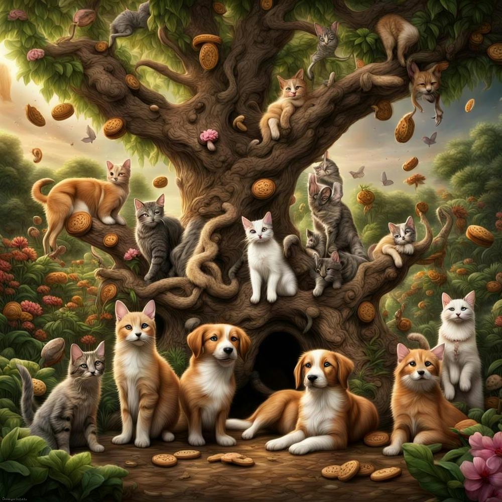 Cats In The Tree