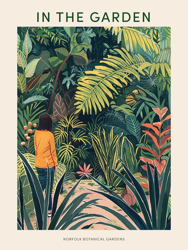 In The Garden Poster Norfolk Botanical Gardens 2