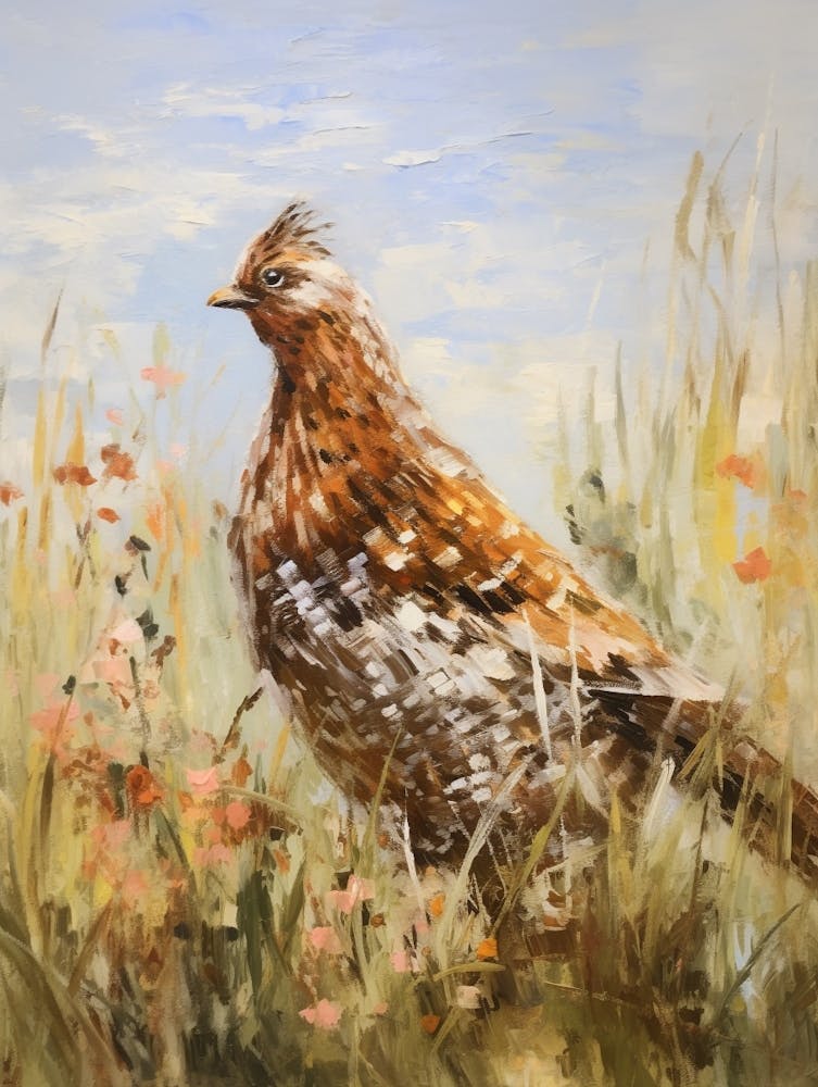 Bird Painting Grouse 4