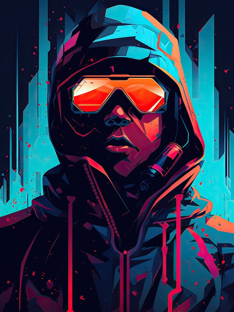 Cyberpunk man