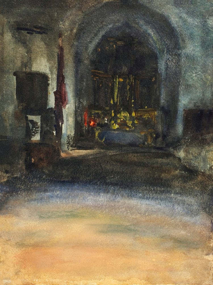 Spanish Church Interior, John Singer Sargent