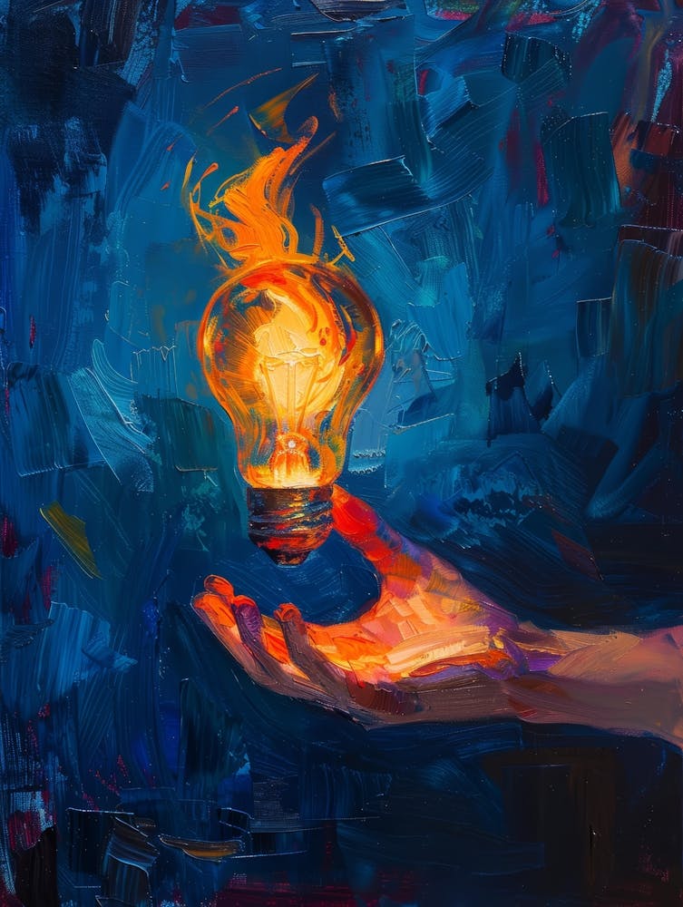 Light Bulb In Hand 1