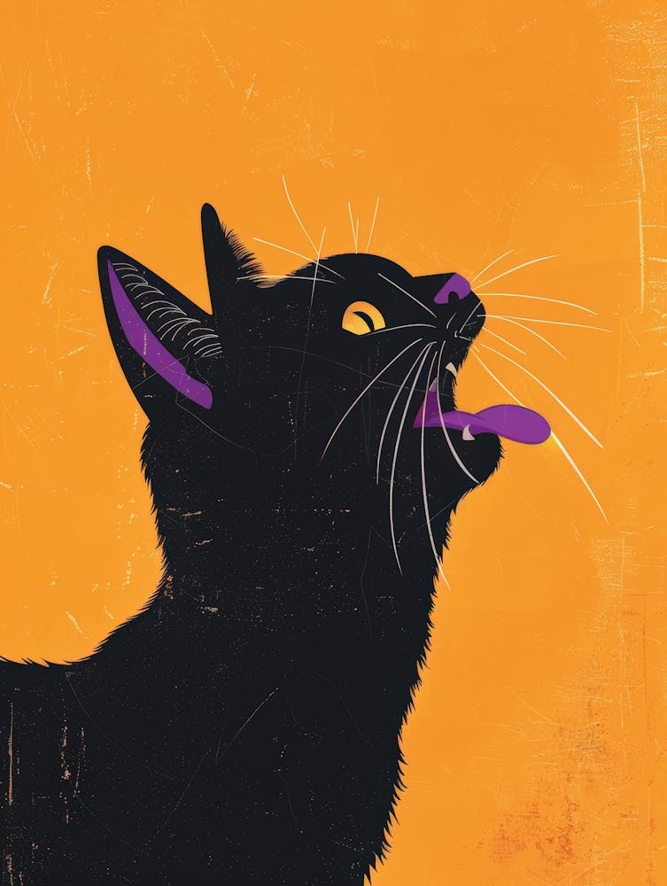 Black Cat Canvas Print