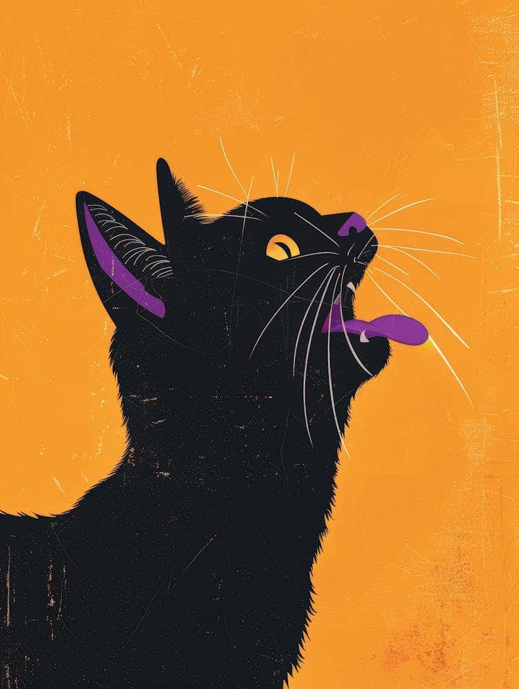 Black Cat Canvas Print
