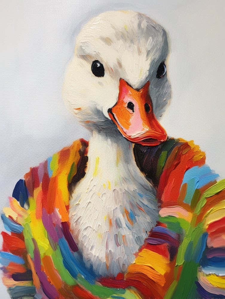 Baby Animal Wearing Sweater Swan 4