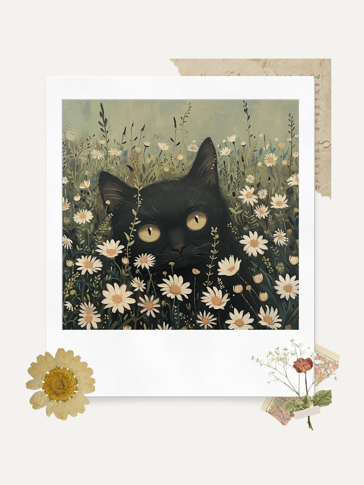 Scrapbook Cat Fairycore Painting 2