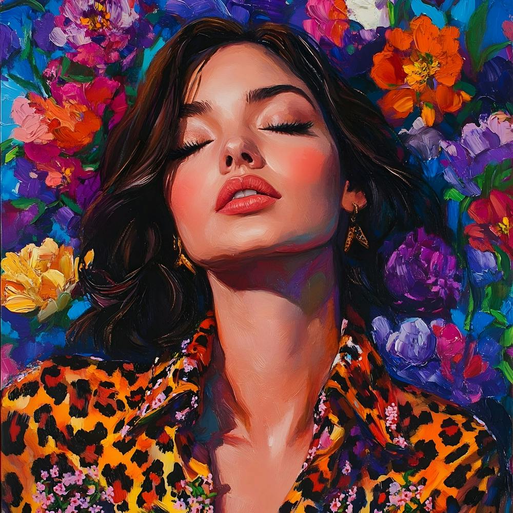 Beautiful Woman With Flowers 3