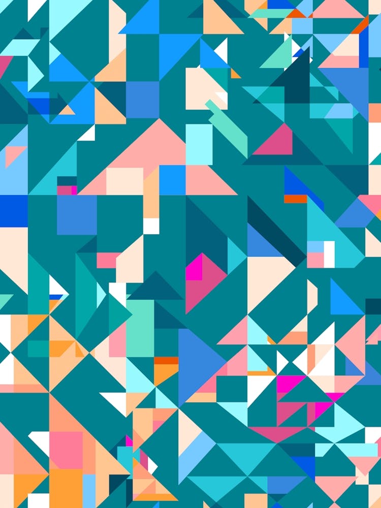 Temple Geometric - Teal