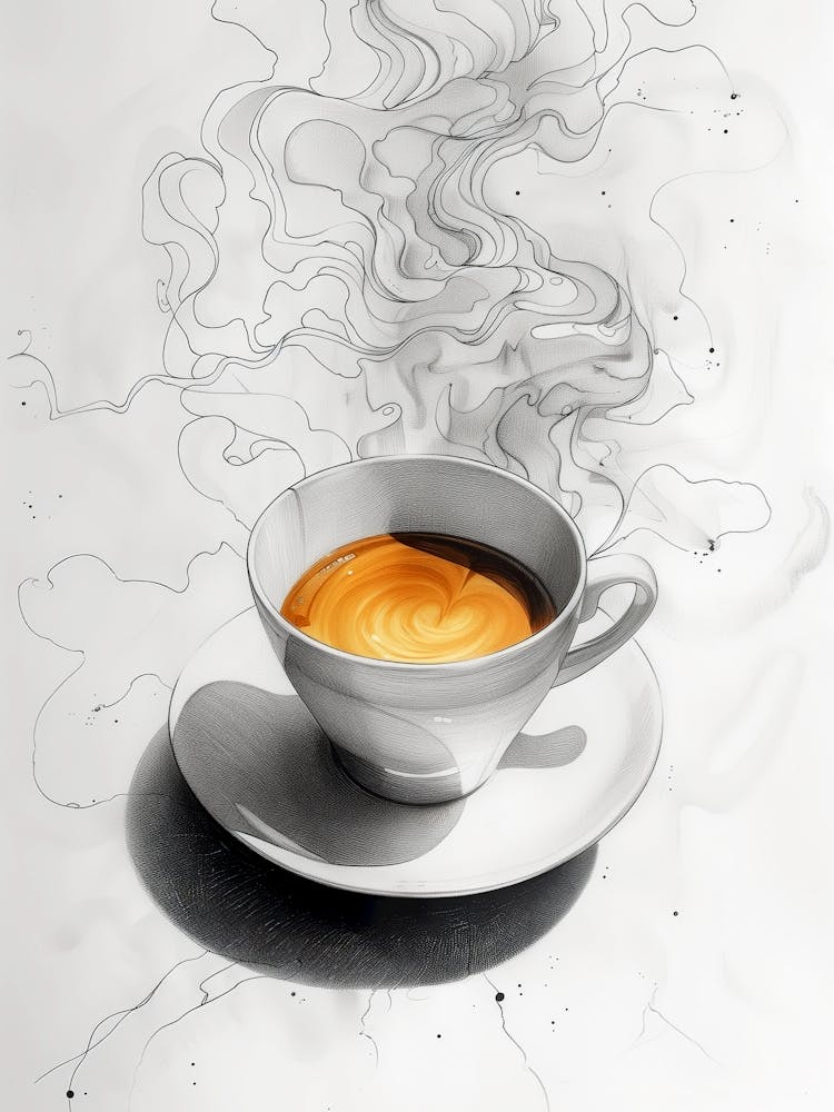 Coffee Cup With Smoke 1