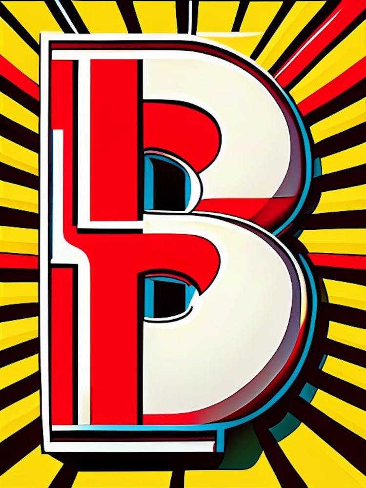 B, Letter, Alphabet Comic 7