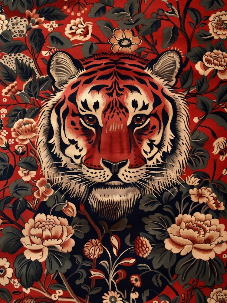 Chinese Lunar Year Of The Tiger 1 Full William Morris Style
