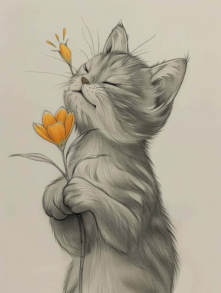 Cute Cat Drawing