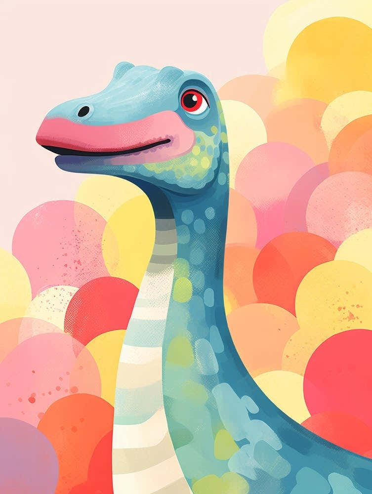 Colourful Dinosaur Brachiosaurus 2