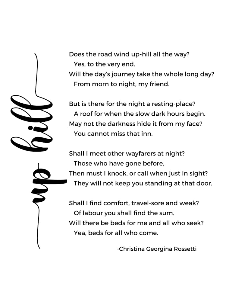 Up Hill Poem By Christina Georgina Rossetti