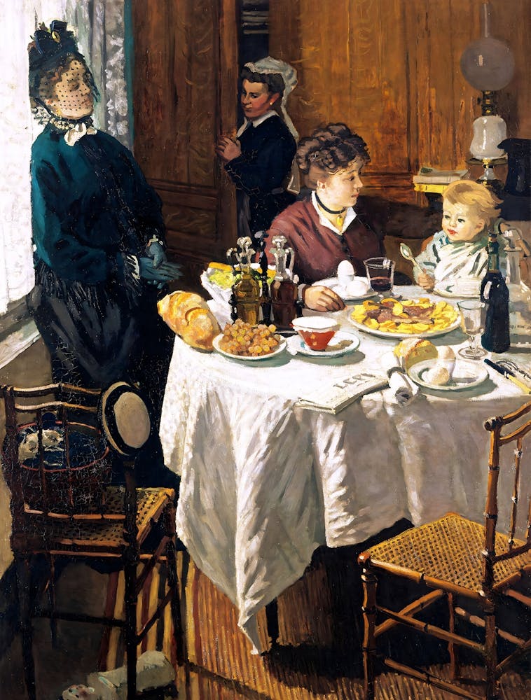 Claude Monet - Breakfast Table