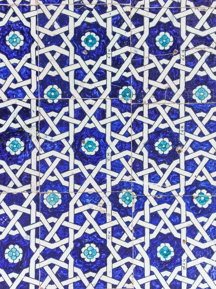 Blue Tiles On The Silk Road