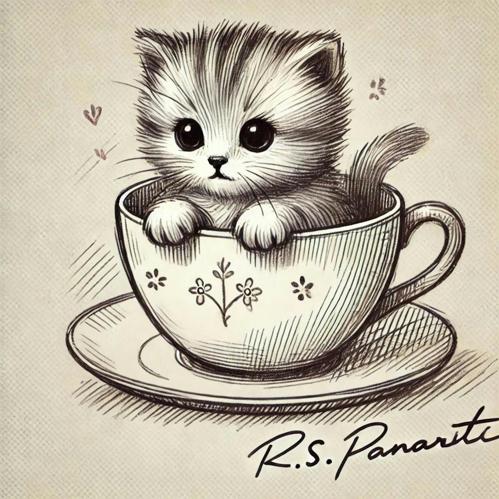 Kitten In A Teacup