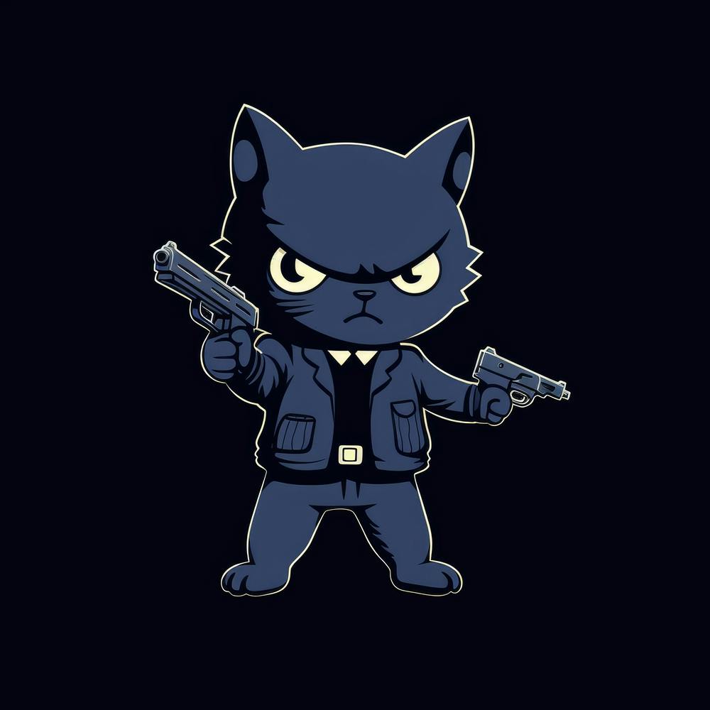 Cat With Guns