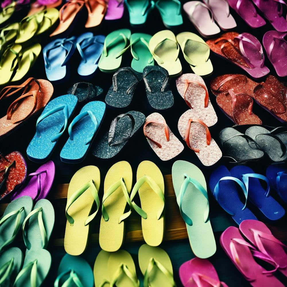 Colorful Flip Flops galore