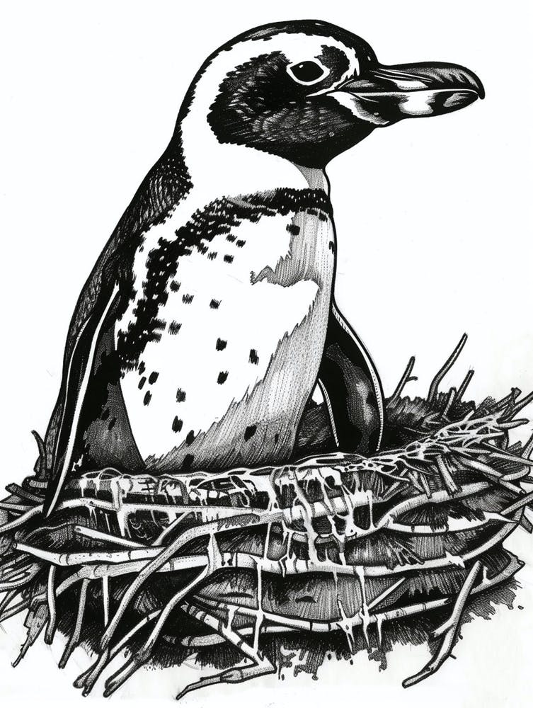 African Penguin Nesting 2
