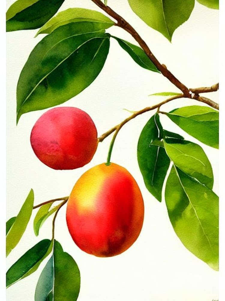 Guava 1 Italian Watercolour fruit