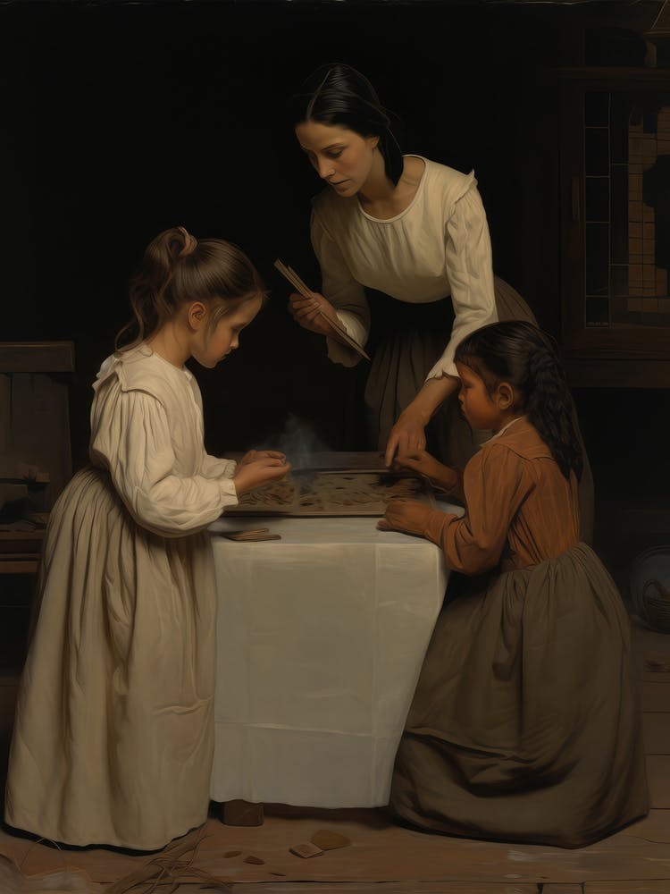 Mother And Child Painting