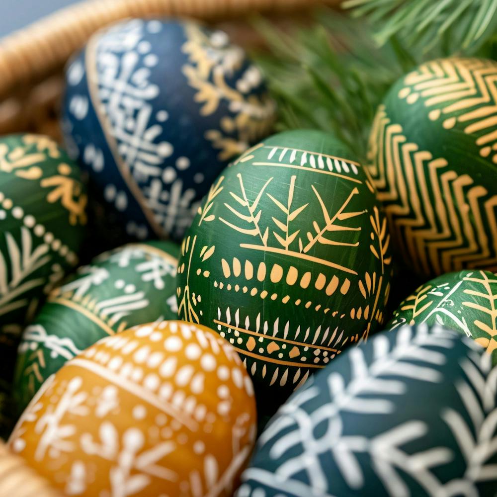 Easter Eggs In A Basket 3