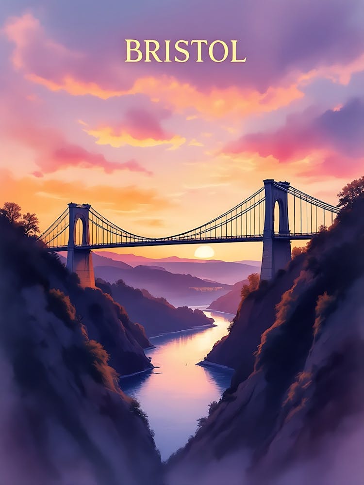 Bristol Retro Vintage Travel V 01