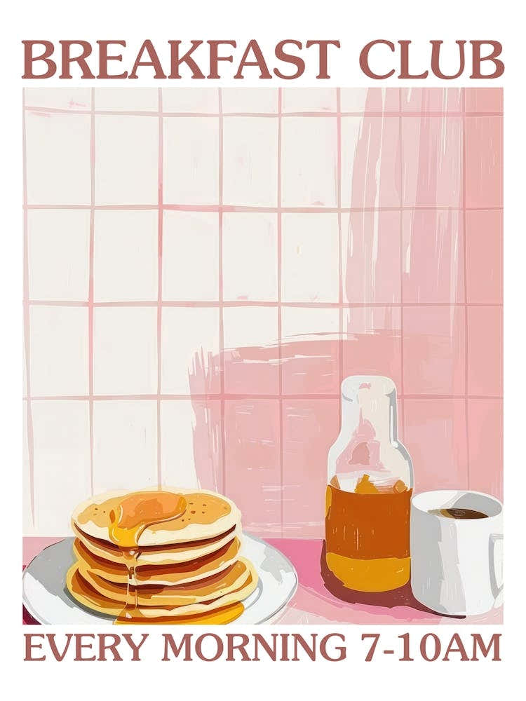 Breakfast Club Pancakes With Honey 1