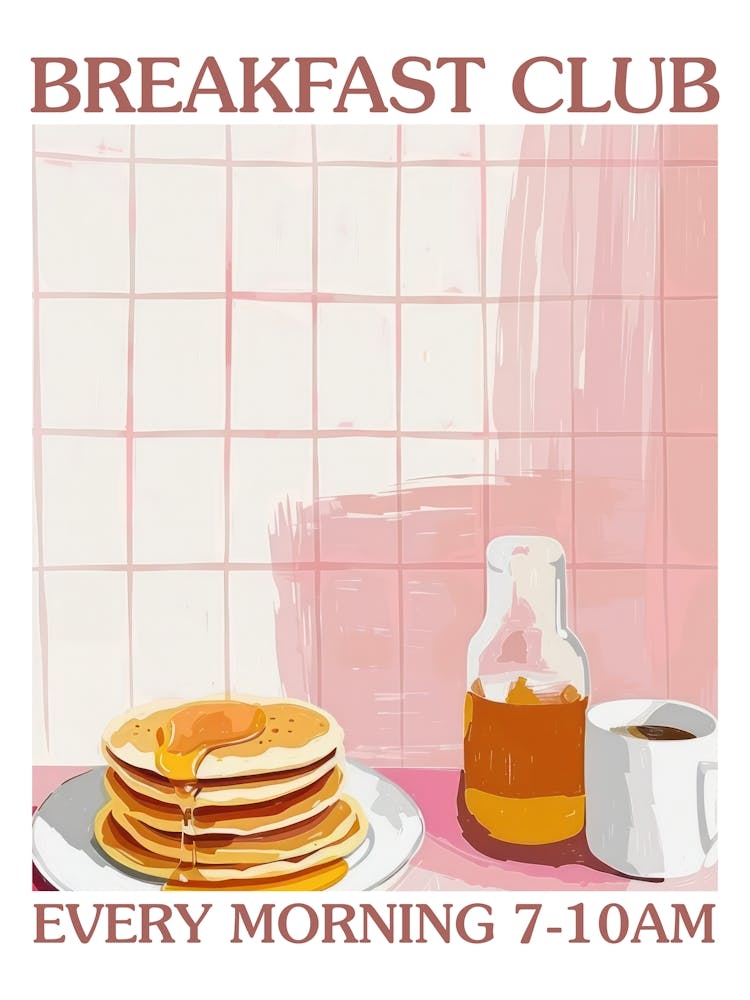 Breakfast Club Pancakes With Honey 1