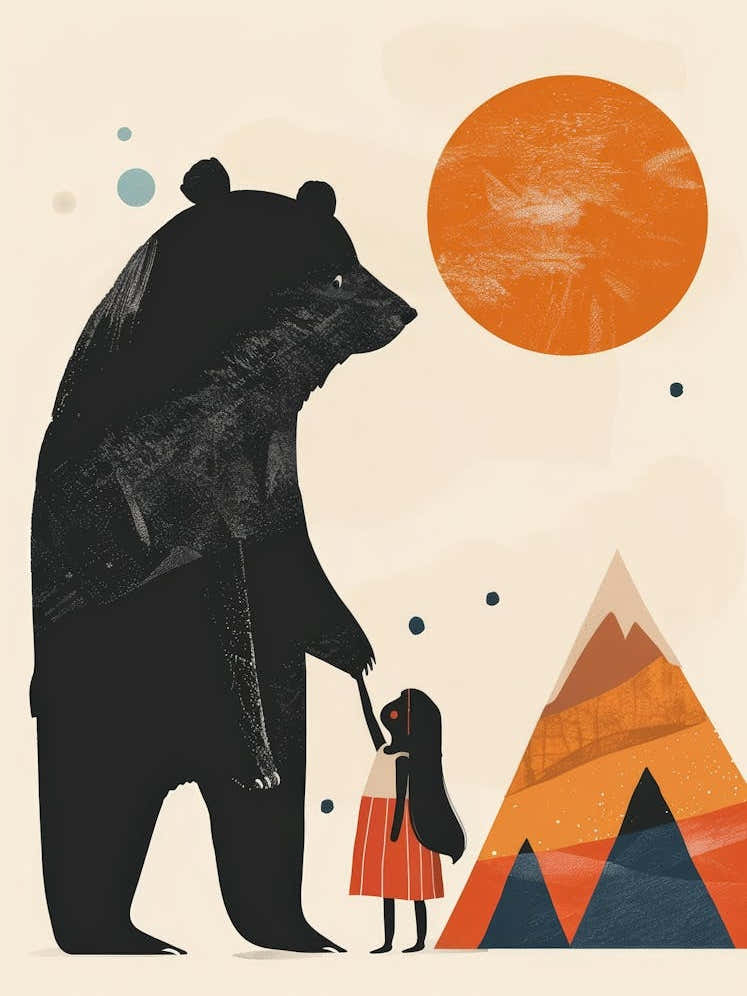 Bear And Girl 6