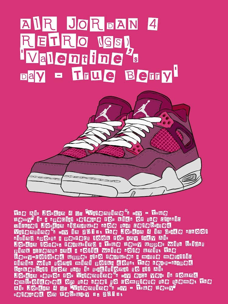 Air Jordan 4 Valentine'S Day