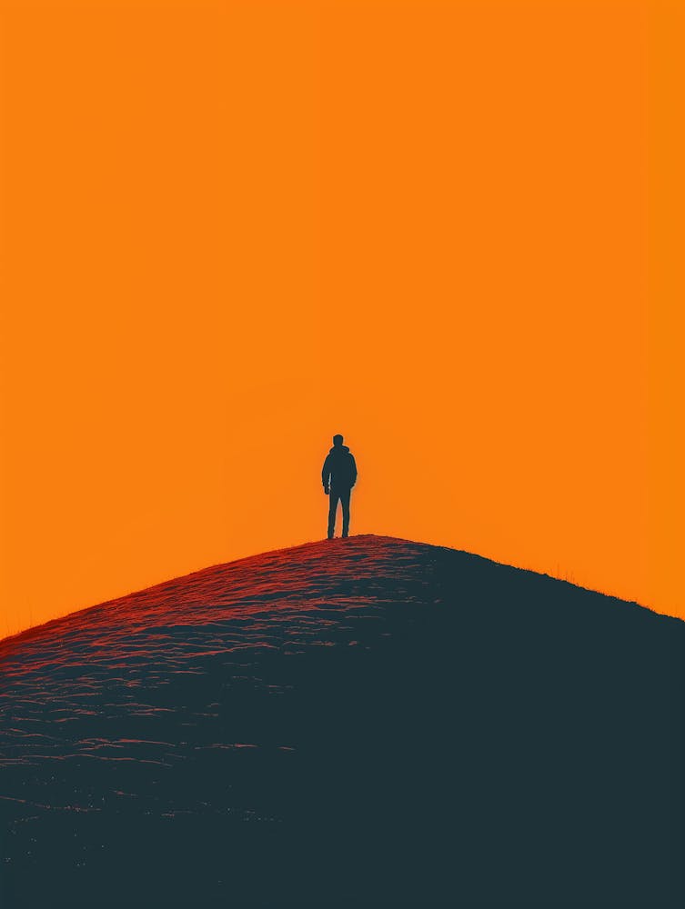 Man On A Hill