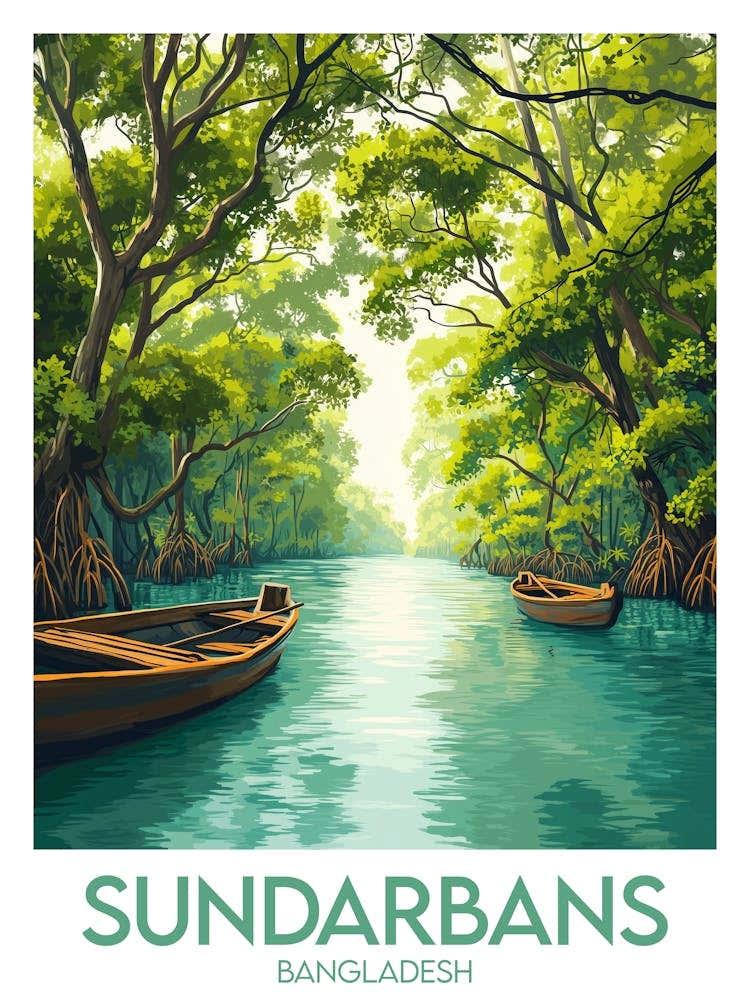 Affiche de voyage Sundarbans