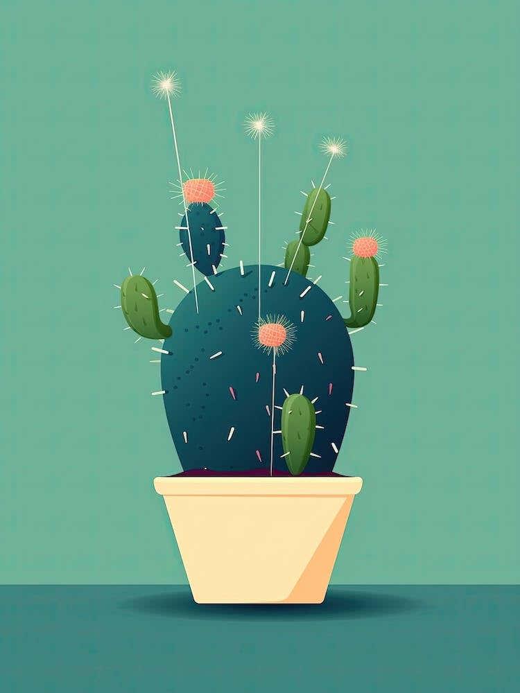 Pincushion Cactus Illustration 1