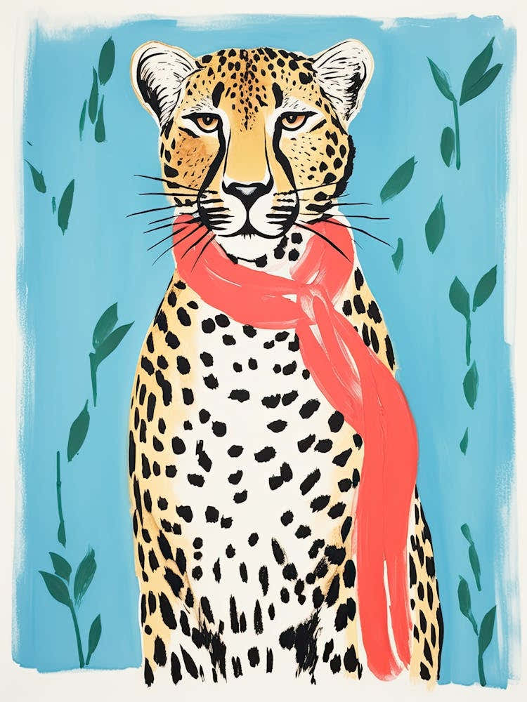 Leopard In Scarf 1