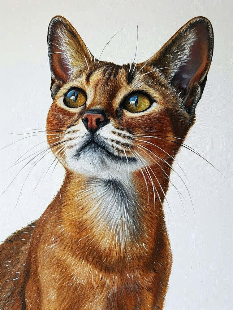 Abyssinian Cat Painting 2
