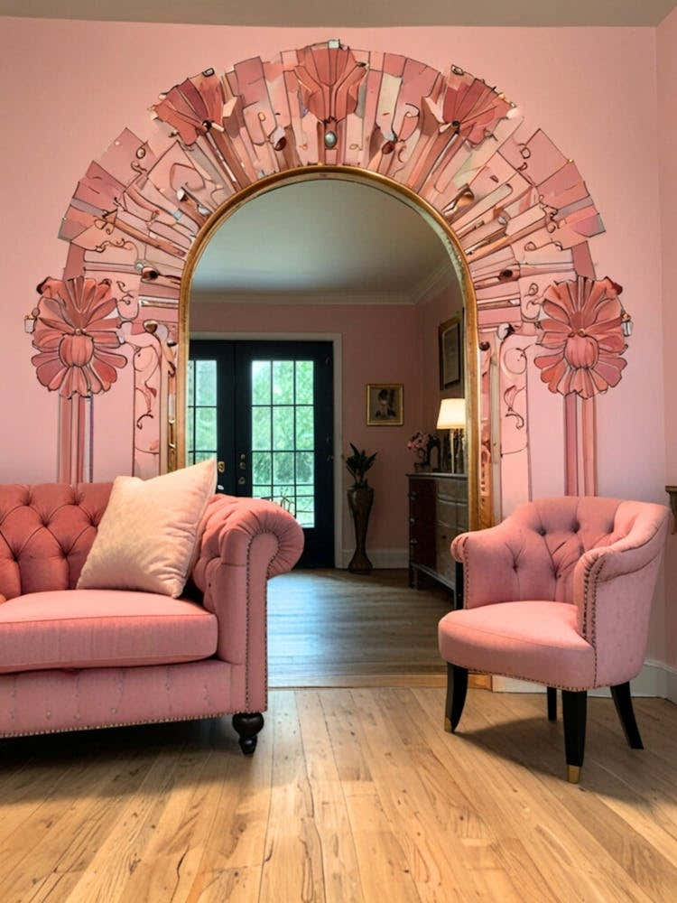 Pink Living Room