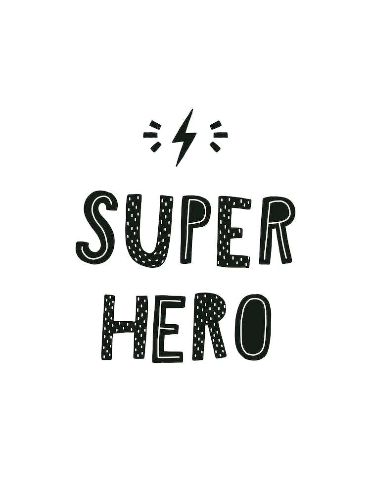 Super Hero Black Super Scandi Kids