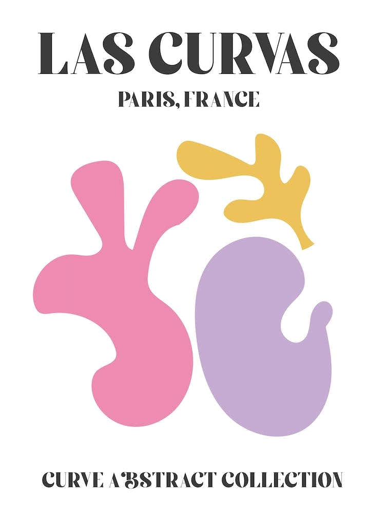 Abstract Shapes Matisse Pink Paris
