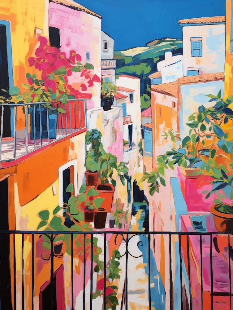 Syracuse Italy 3 Fauvist Painting