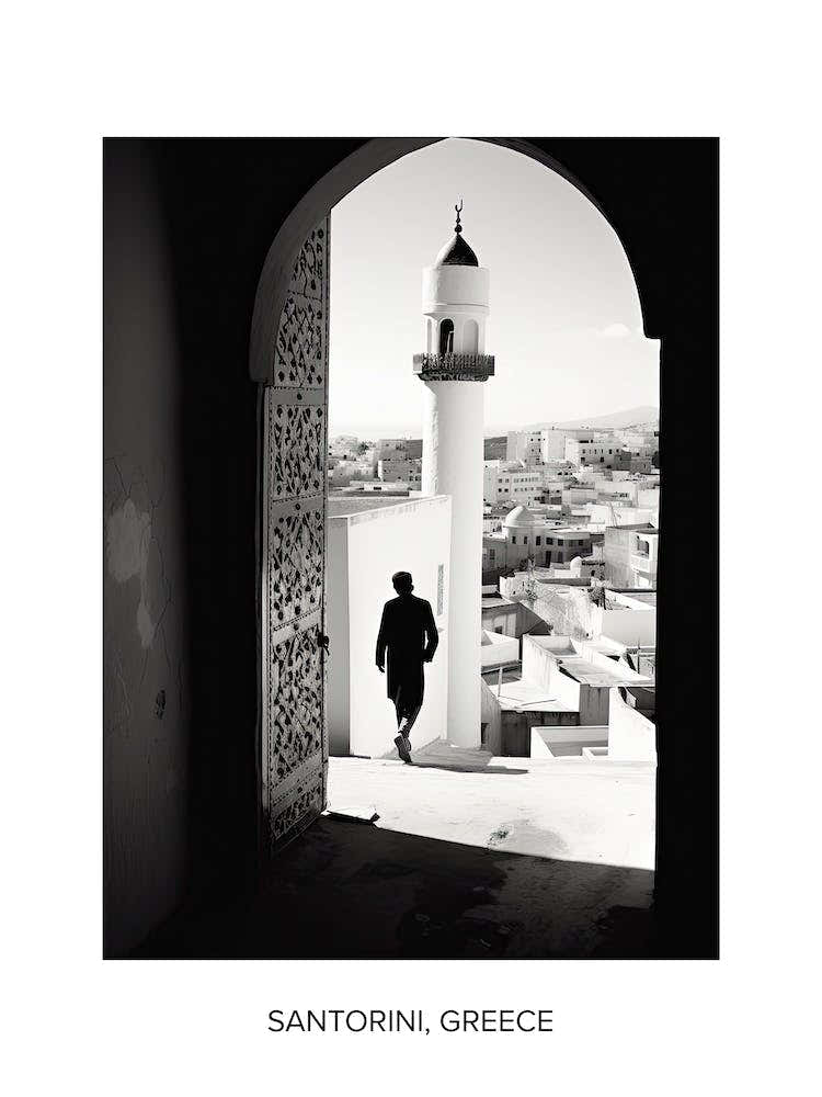 Poster Of Tangier, Morocco, Photography In Black And White 3