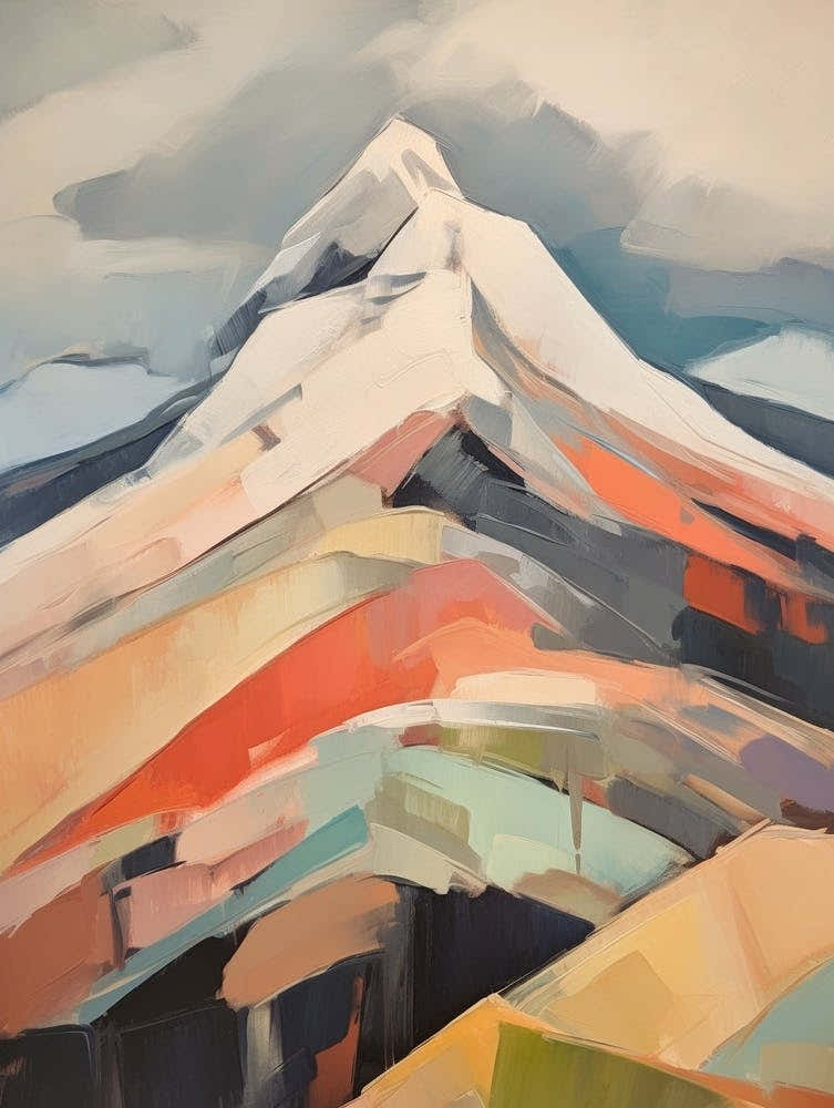 Mount Russell Usa 1 Mountain Painting