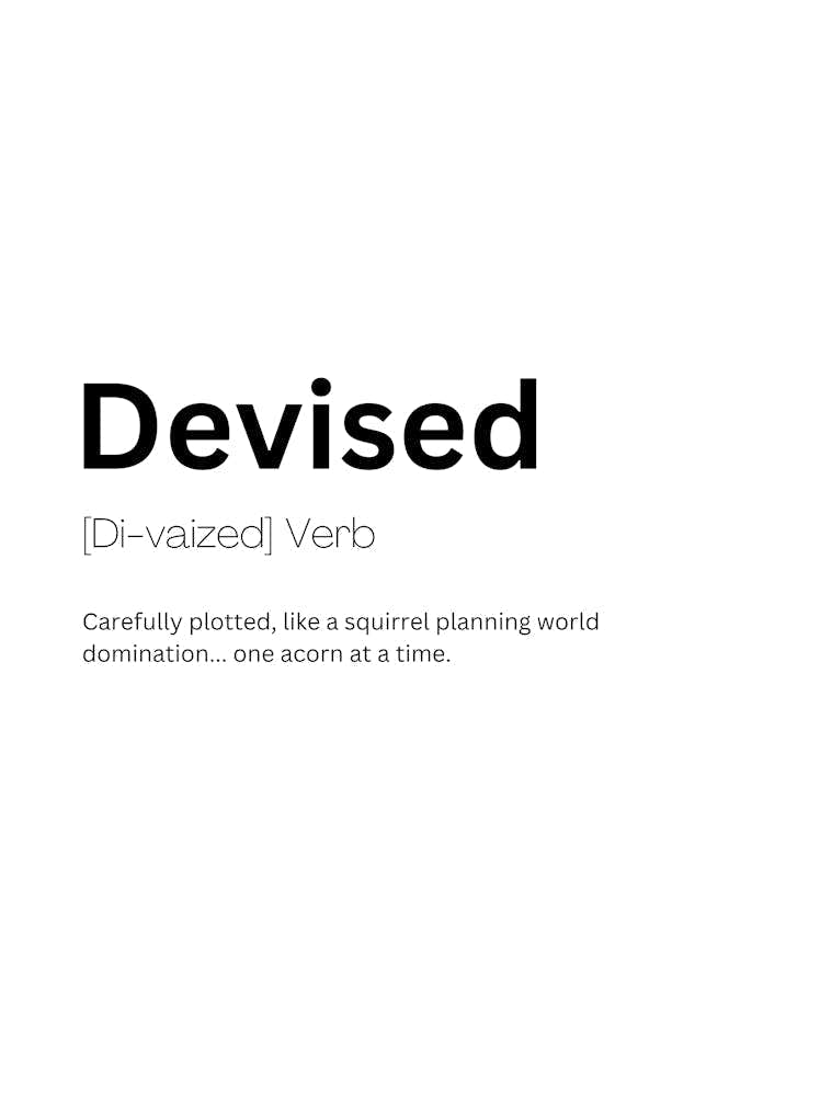 Devised Definition Meaning