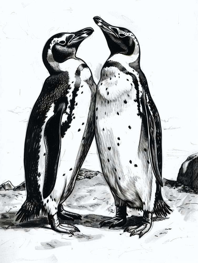 King Penguin Squabbling Over Territory 3