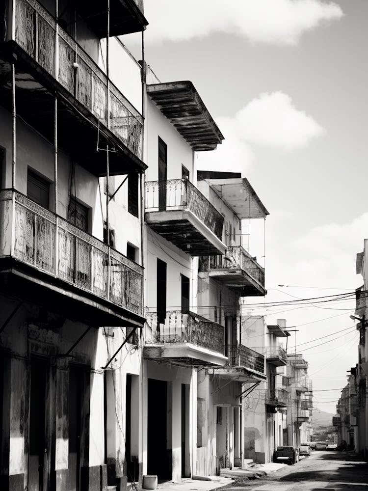 Puerto Rico, Black And White Analogue Photograph 2