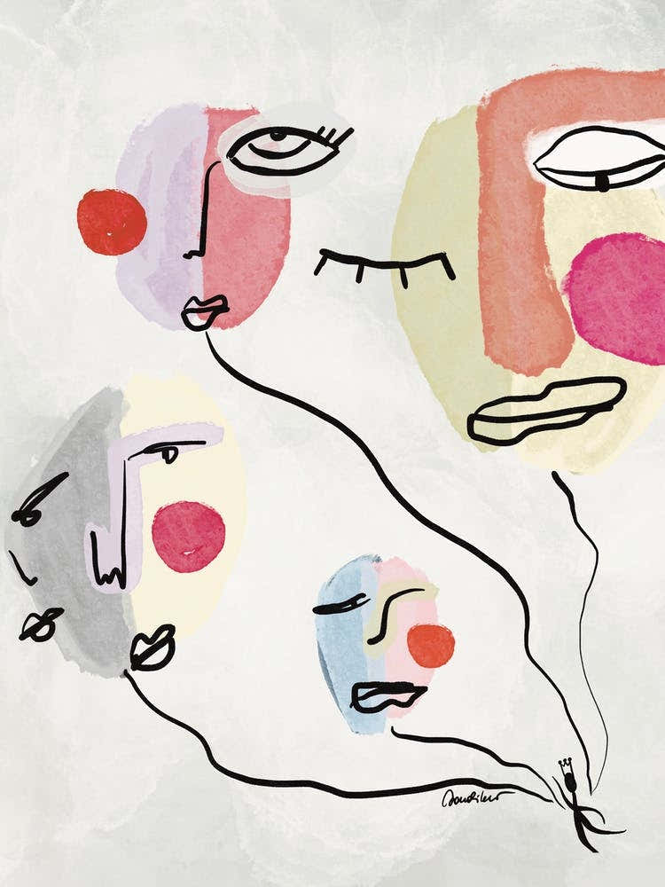 A Person Is Letting All The Sadness And Fears Away that are sad abstract faces