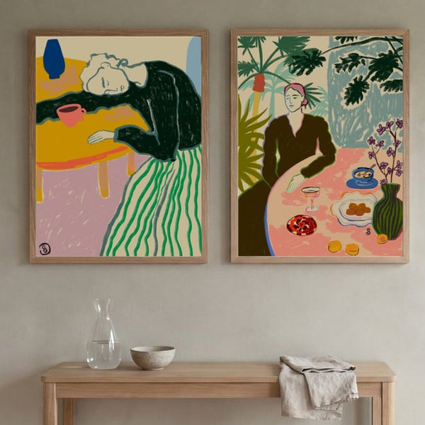 Pair of Two Sandra Poliakov Framed Prints