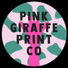 Pink Giraffe Print co