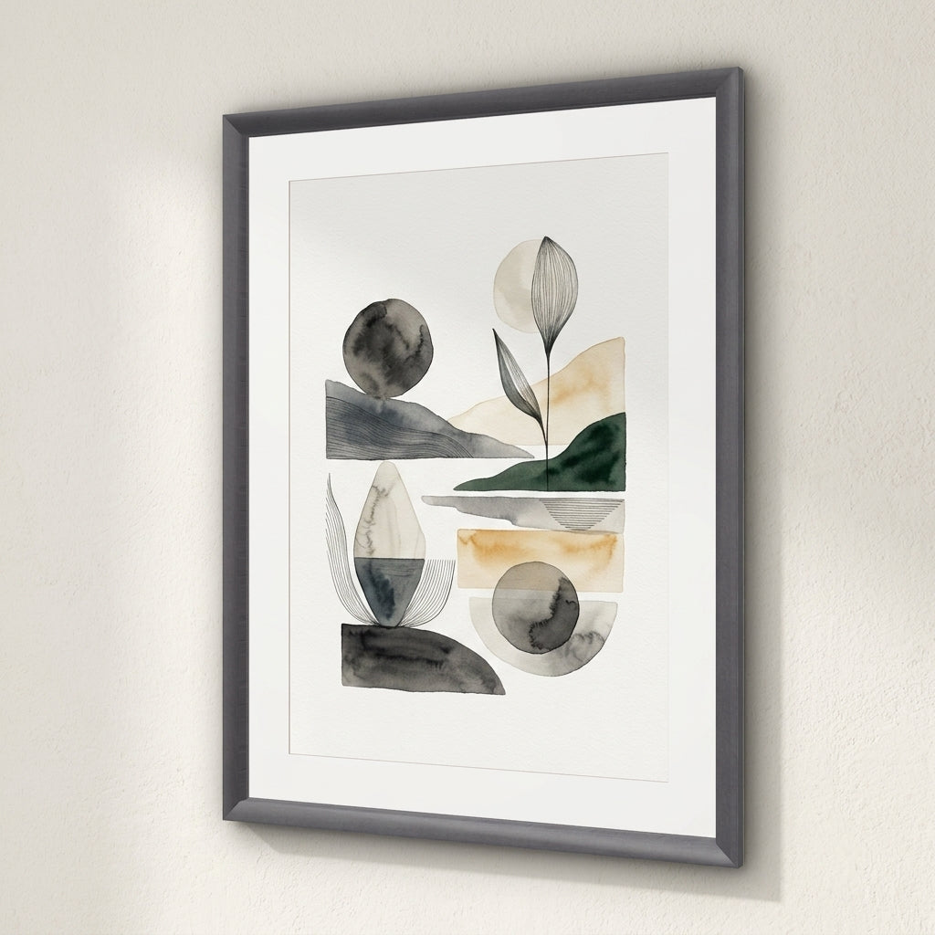 The Pedestal Frame - Black Grain